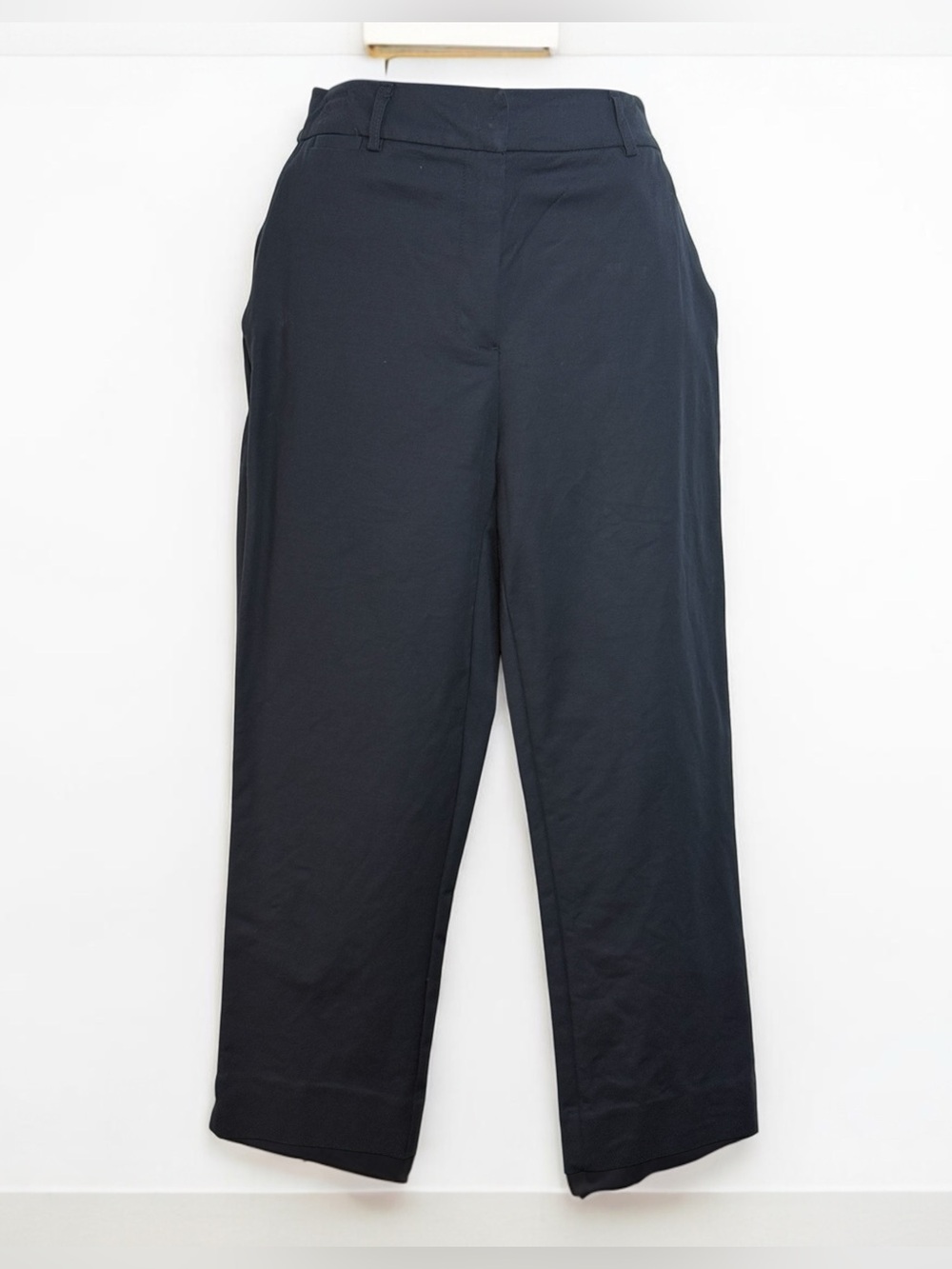 Rachel Zoe Navy Cropped Straight Legs Curved Woman Capris Size 6